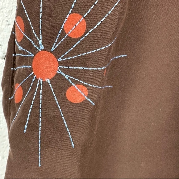 Horny Toad Size 2 Brown Blue Salmon Pink Retro Long Board Shorts - Picture 4 of 9